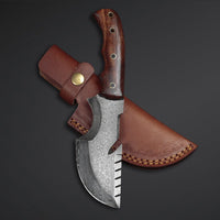 Damascus Steel Survivial Tracker Knife