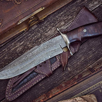 Shadow Damascus Hunting Long Knife
