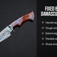 Shadow Damascus Hunting Long Knife
