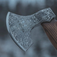 damascus steel blade axe
