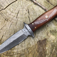 Raven fang Damascus Steel Dagger