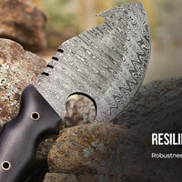 Shadow Damascus Hunting Long Knife