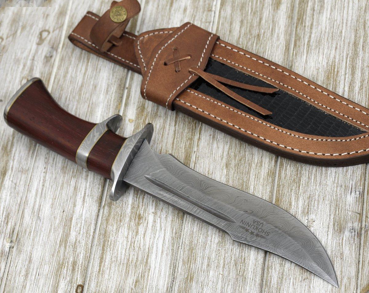bowie Knife with leather sheath