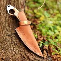 Premium Quality Handmade Skinner Knife with Leather Sheath
