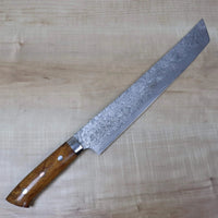 Takeshi Saji R-2 Custom Damascus Wild Series SRD-8BI Katana Slicer 270mm Ironwood Handle (10.6 inch)