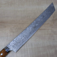 Takeshi Saji R-2 Custom Damascus Wild Series SRD-8BI Katana Slicer 270mm Ironwood Handle (10.6 inch)