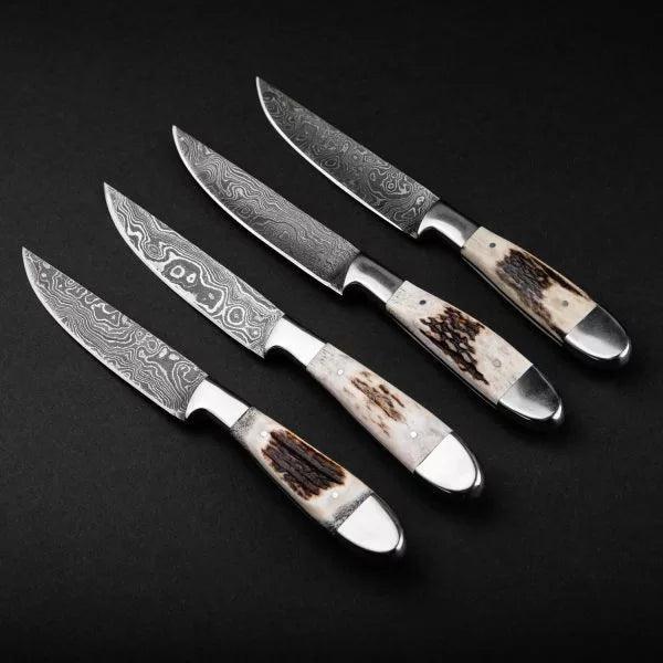 Damascus Steak Knife Set