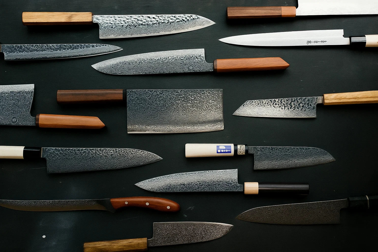 Damascus Knife Handles