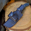 The Jim Bridger - 10 inch Tracker Knife with Micarta Handle Built for the Wilderness with Leather Sheath