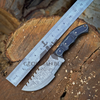 The Jim Bridger - 10 inch Tracker Knife with Micarta Handle Built for the Wilderness with Leather Sheath