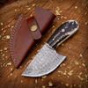 The &quot;Patton Hunter&quot; - Hand-Forged Damascus Steel Blade Skinning Knife – Perfect for Outdoor Enthusiasts