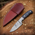 Firefang Black Damascus Skinner