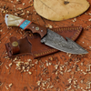 Nomad Flame Hand Forged Damascus Steel Knife