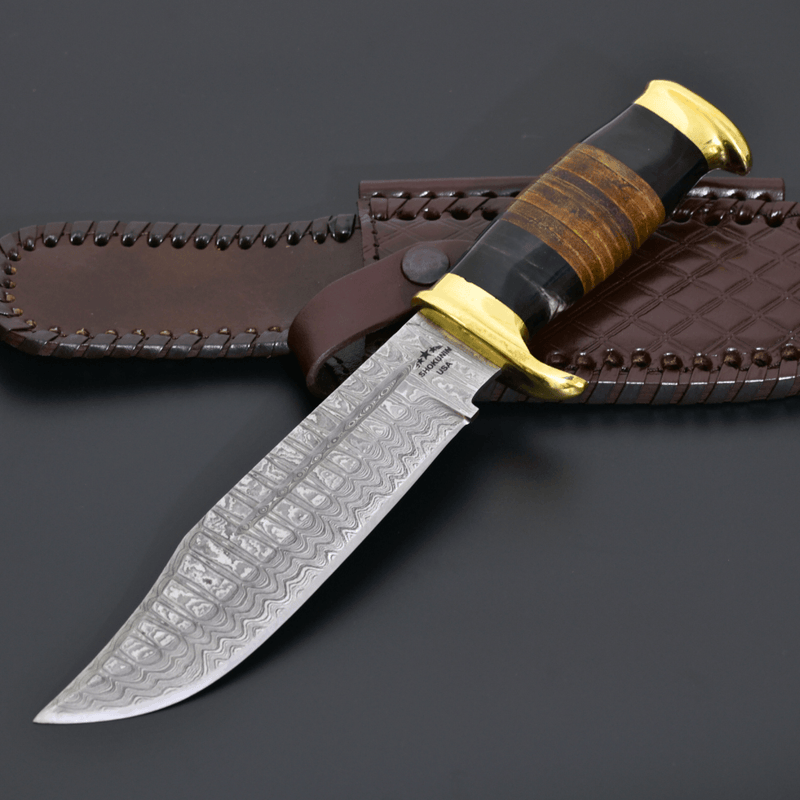 Darkstar Vanguard Damascus Bowie Knife