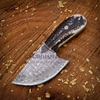 The &quot;Patton Hunter&quot; - Hand-Forged Damascus Steel Blade Skinning Knife – Perfect for Outdoor Enthusiasts