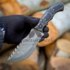 The Jim Bridger - 10 inch Tracker Knife with Micarta Handle Built for the Wilderness with Leather Sheath