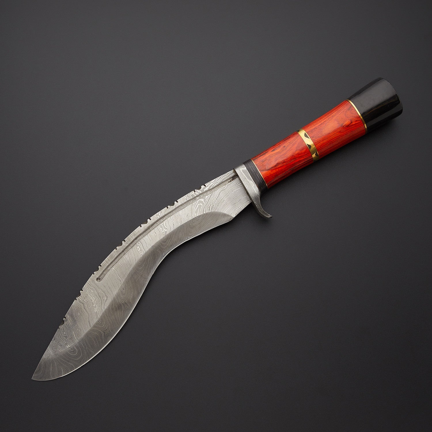 Premium Hardwood Kukri Damascus Steel Kukri Knife
