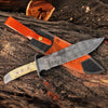 Damascus Steel Full Tang Bowie Knife Full Tang