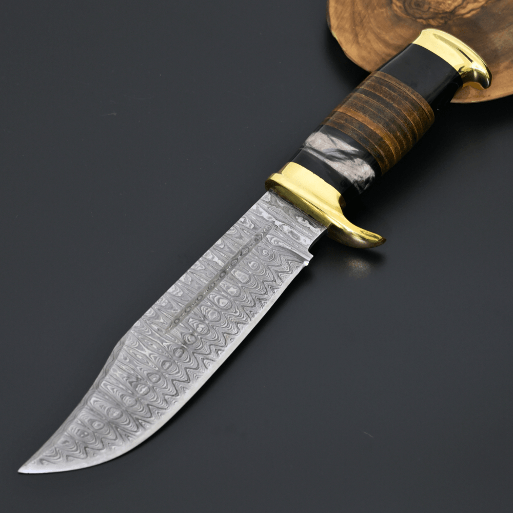 Darkstar Vanguard Damascus Bowie Knife