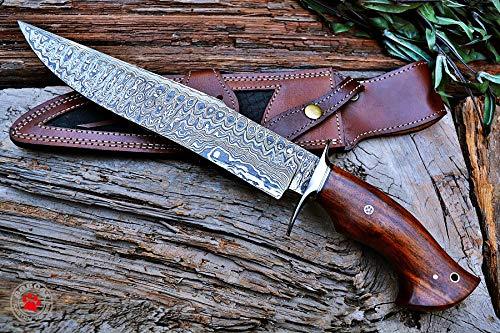 Guardian Damascus Steel Hunting Knife