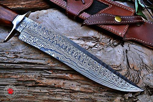 Guardian Damascus Steel Hunting Knife