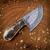 The &quot;Patton Hunter&quot; - Hand-Forged Damascus Steel Blade Skinning Knife – Perfect for Outdoor Enthusiasts