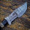 Trekker&#39;s Edge: HAND FORGED DAMASCUS Steel Hunting BUSHCRAFT SURVIVAL TRACKER KNIFE