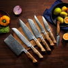 Sycamore Damascus Steel Knives Set