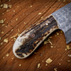 The &quot;Patton Hunter&quot; - Hand-Forged Damascus Steel Blade Skinning Knife – Perfect for Outdoor Enthusiasts
