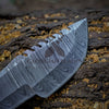 Trekker&#39;s Edge: HAND FORGED DAMASCUS Steel Hunting BUSHCRAFT SURVIVAL TRACKER KNIFE