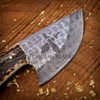 The &quot;Patton Hunter&quot; - Hand-Forged Damascus Steel Blade Skinning Knife – Perfect for Outdoor Enthusiasts
