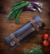 Leather knife roll