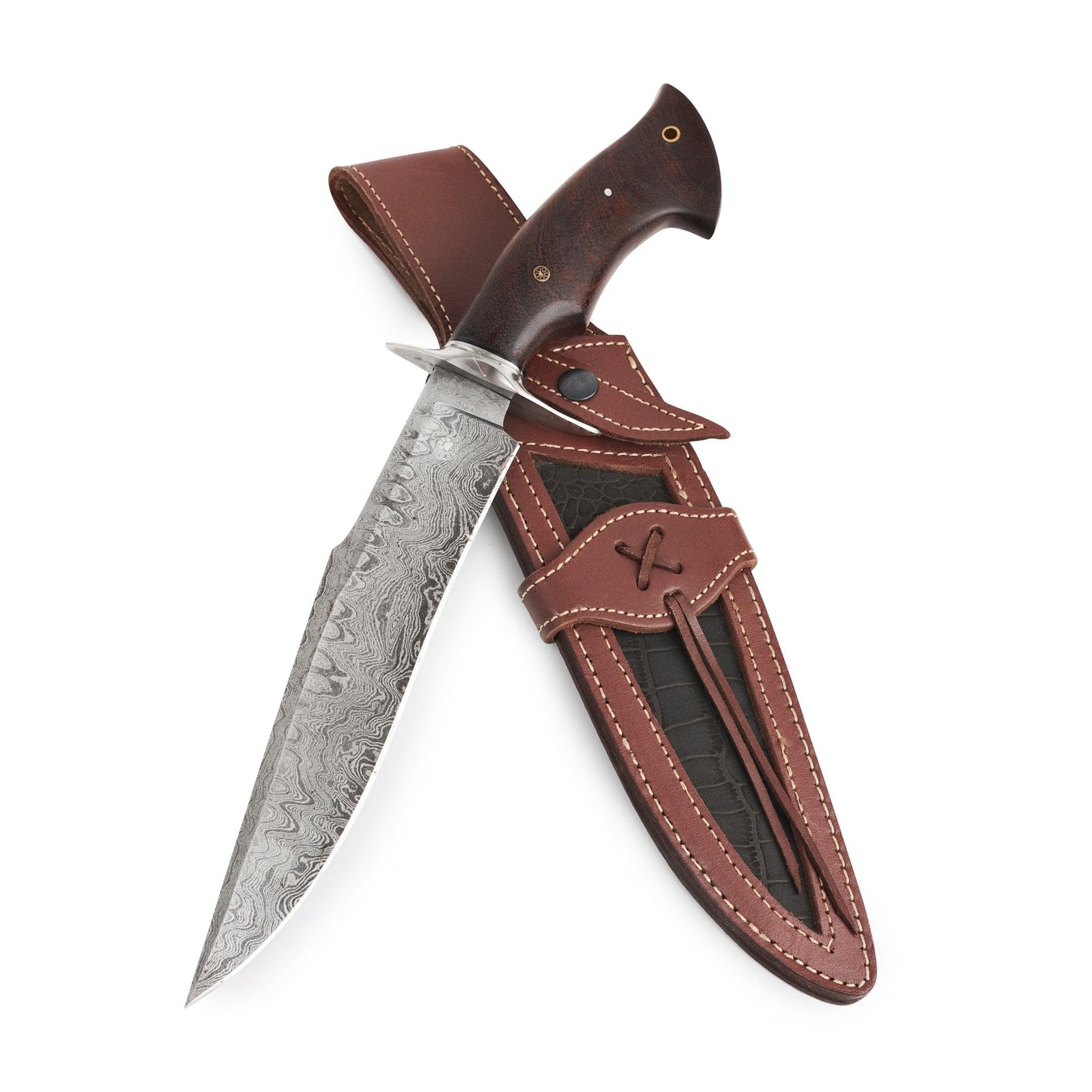 Guardian Damascus Steel Hunting Knife