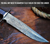 Legacy Damascus Hunting Knife