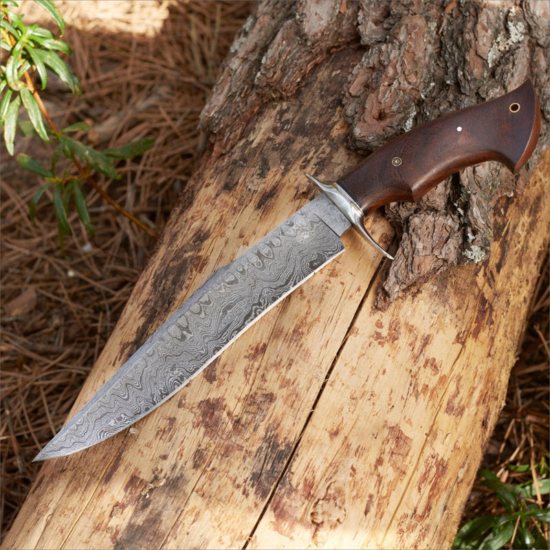 Shadow Damascus Hunting Long Knife