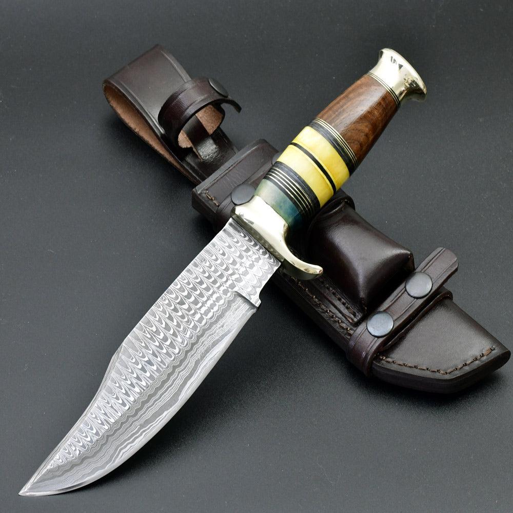 Legacy Damascus Steel Bowie Knife