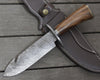 Bowie Knife With Leather Sheath 