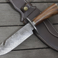 Bowie Knife With Leather Sheath 