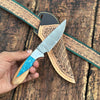 The Wild Cowboy Damascus Blade