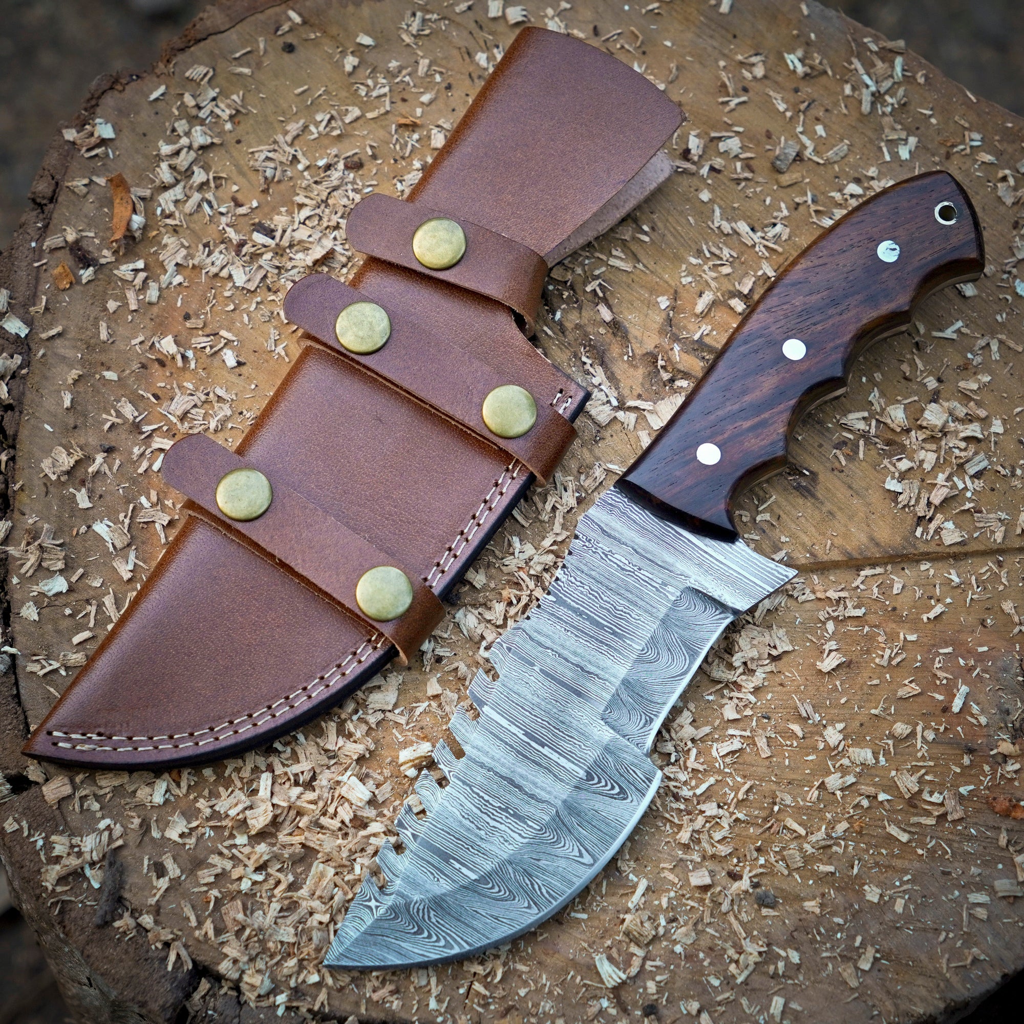 Mirage Damascus Tracker Knife