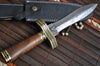 Walnut Artistic Damascus Dagger