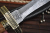 Walnut Artistic Damascus Dagger