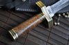 Walnut Artistic Damascus Dagger