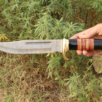 Damascus Bowie Knife