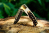 Deer Antler Pocket Damascus Knife