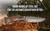 Rugged Rock Damascus Knife