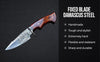 Rugged Rock Damascus Knife