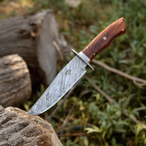 Inferno Hunter Damascus Bowie Knife