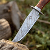 Inferno Hunter Damascus Bowie Knife