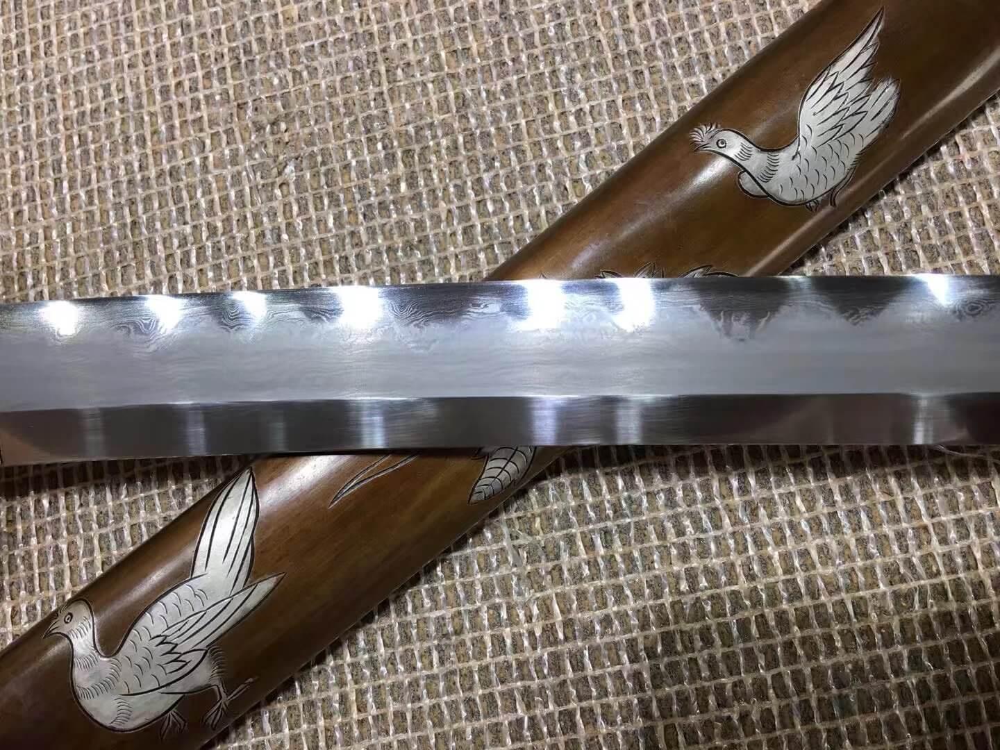 Black Echo Damascus Steel Katana